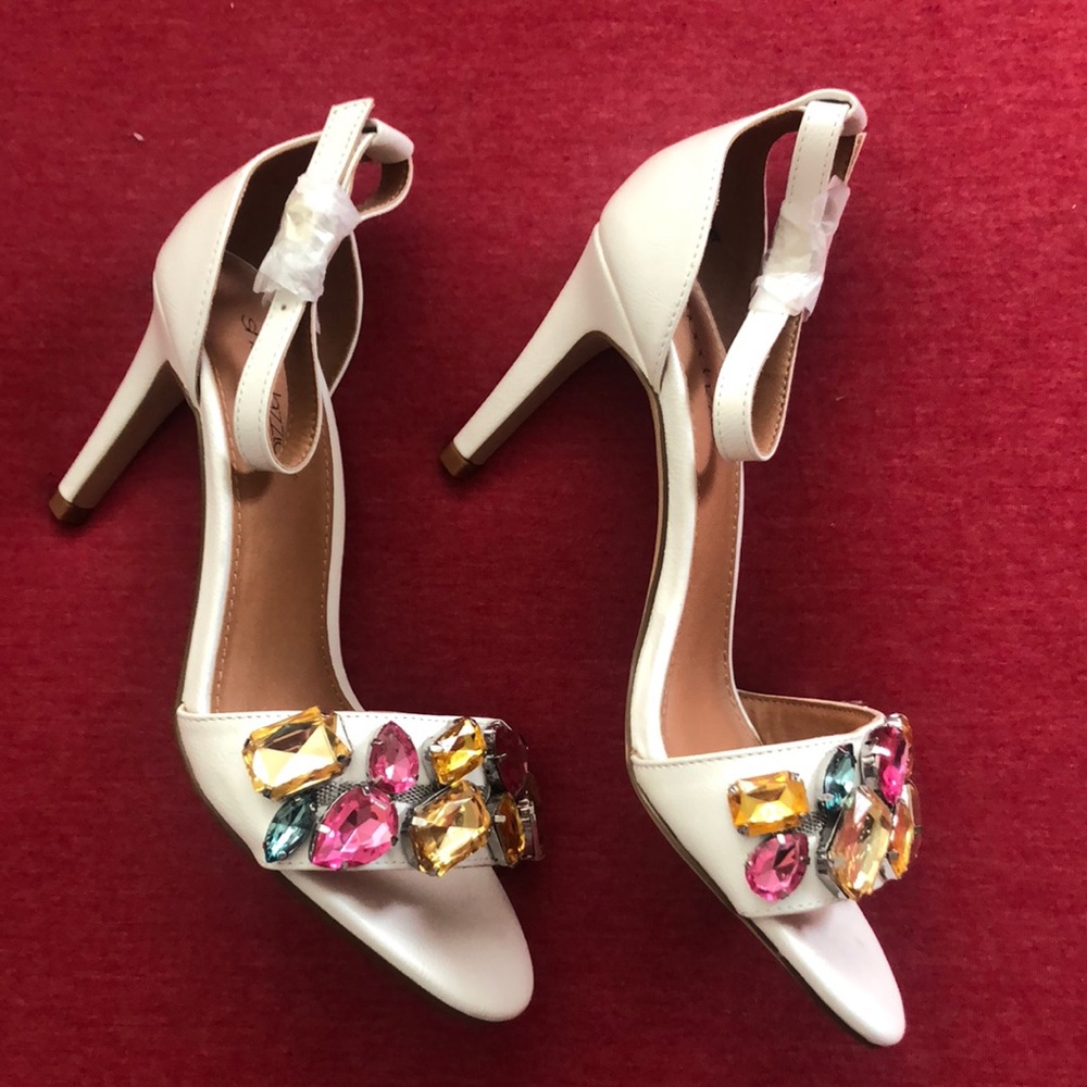 Brand new white heels
